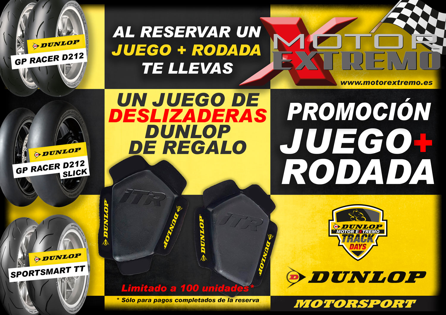 Promoción Deslizaderas Dunlop de Regalo