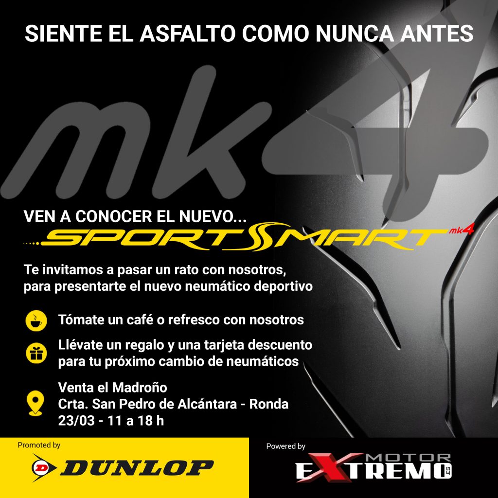 Ven a conocer el nuevo Dunlop SportSmart MK4 a Ronda