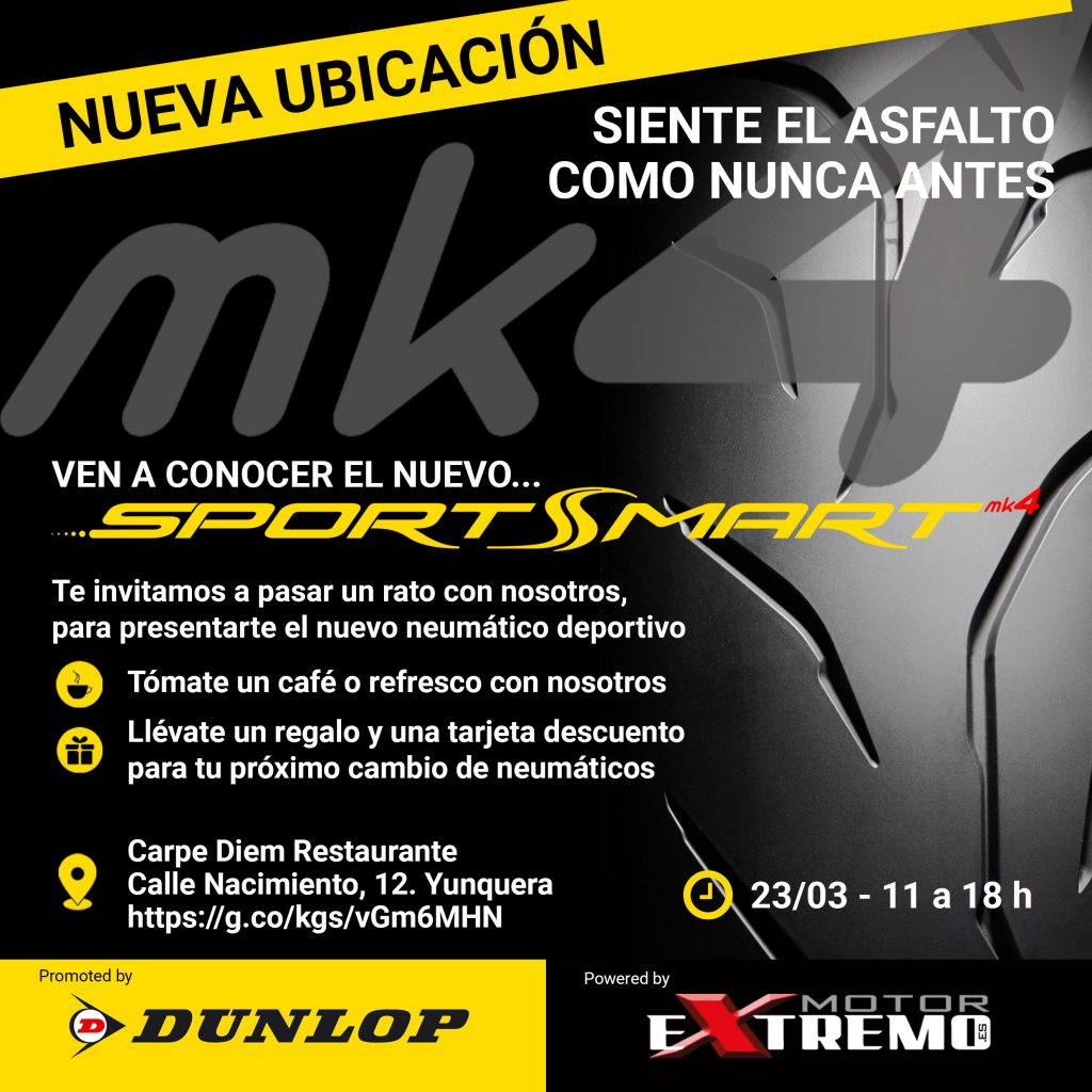Ven a conocer el Dunlop SportSmart MK4 a Yunquera