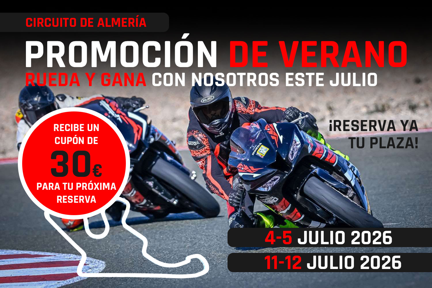 Promoción exclusiva Circuito de Almería 2026