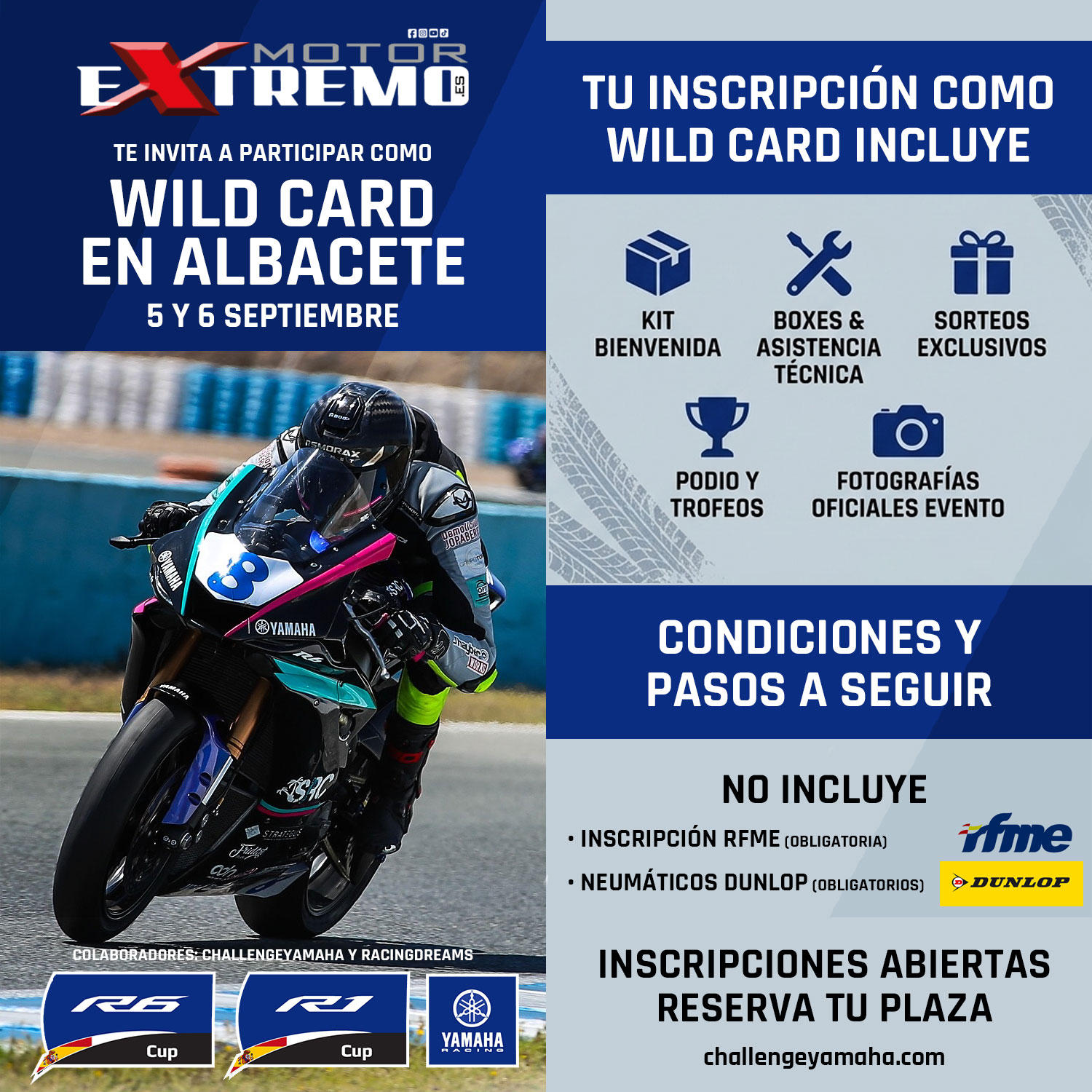 Corre como Wild Card en Albacete - 5 y 6 de septiembre